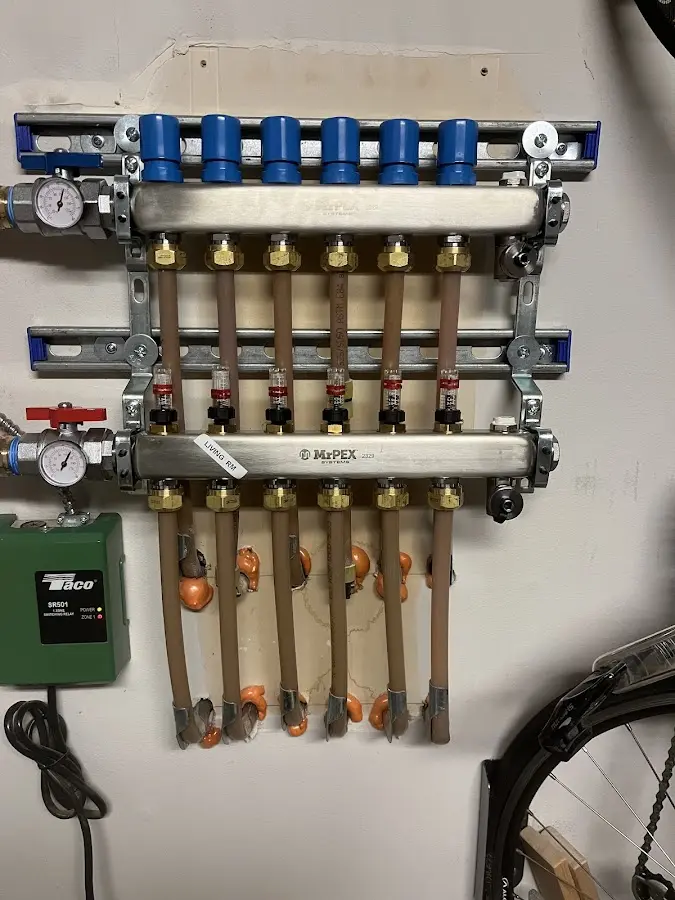 Plumber performing Leak Detection at a residential property in Hockessin